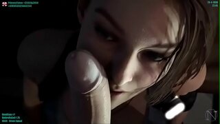 Jill sucks cock paraply